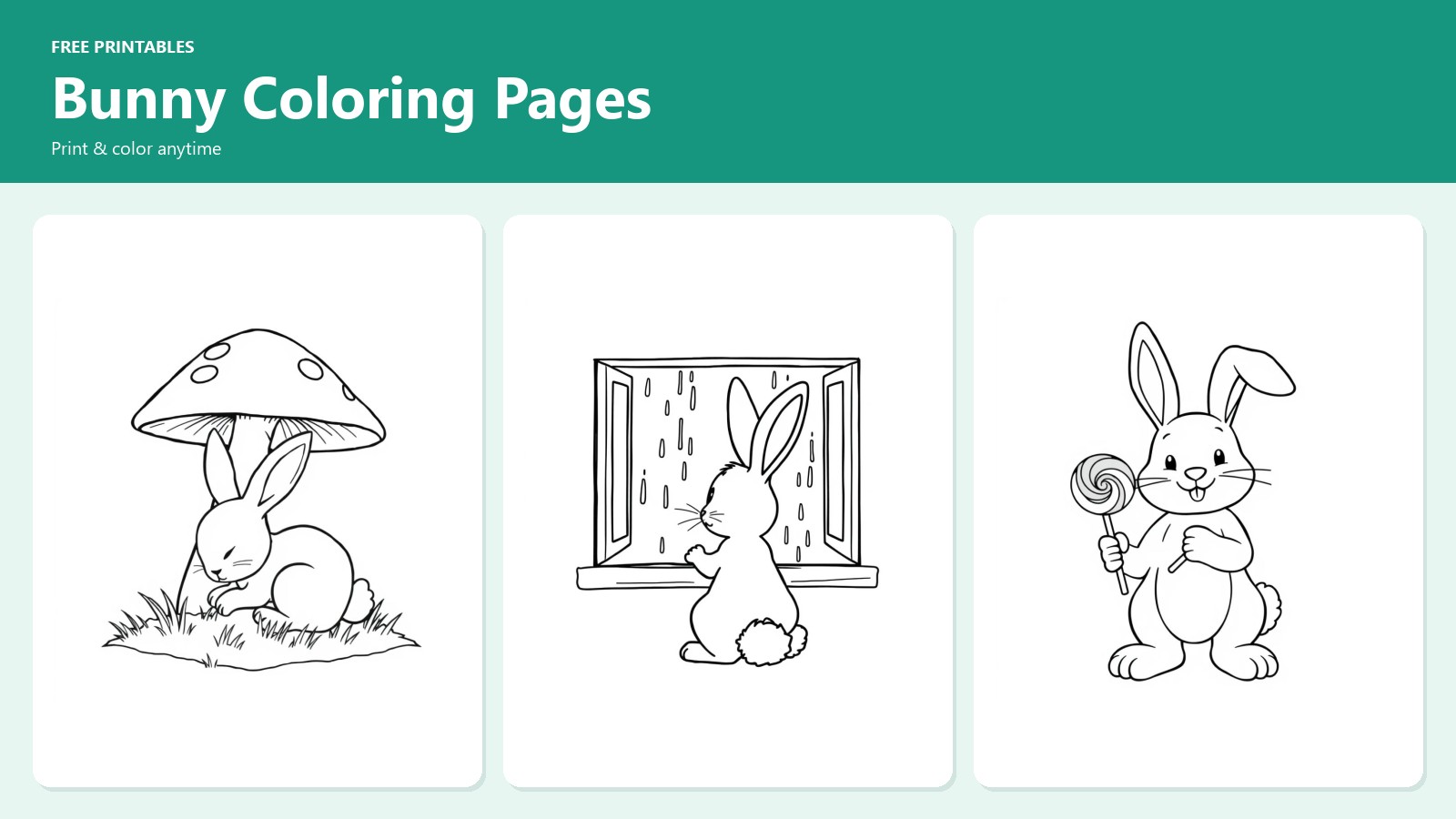 Bunny Coloring Pages