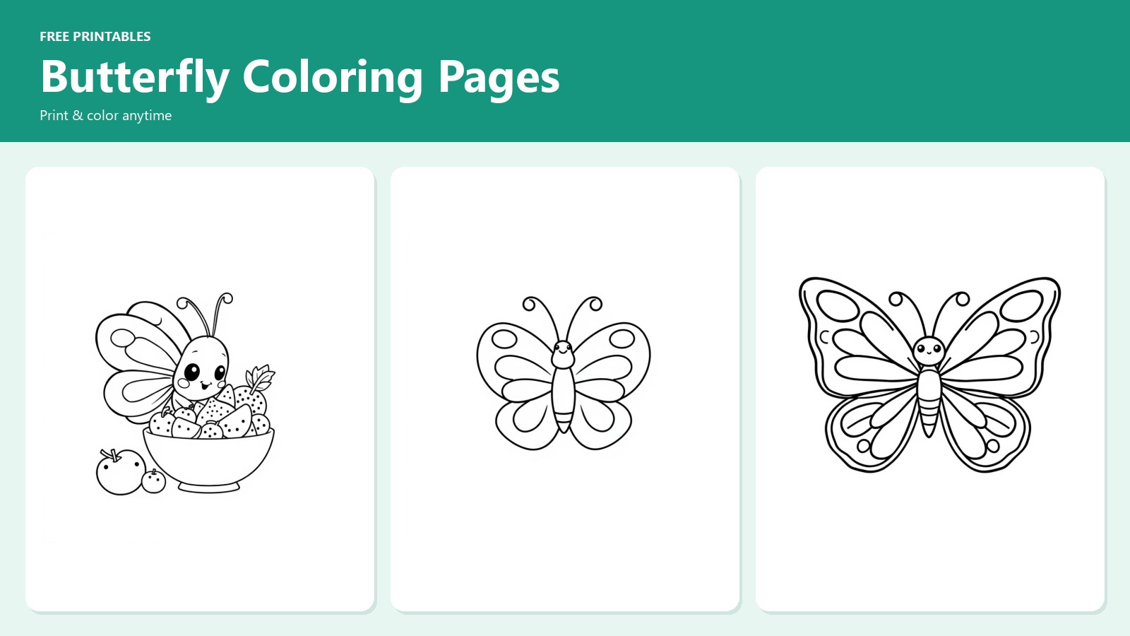 Butterfly Coloring Pages