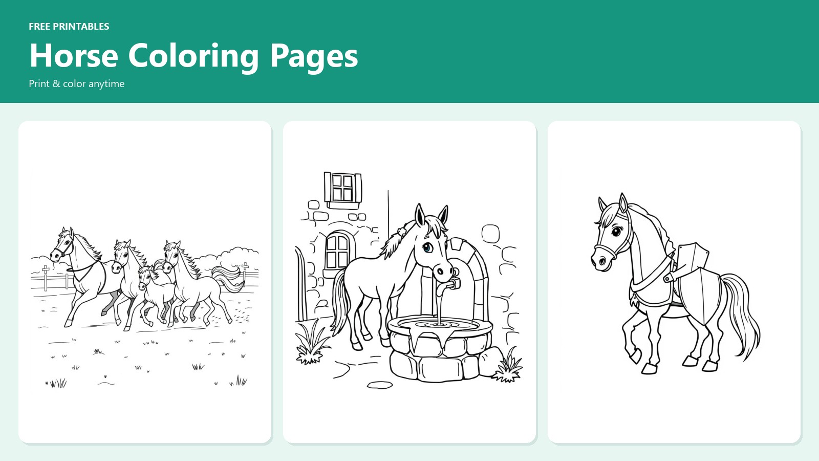 Horse Coloring Pages