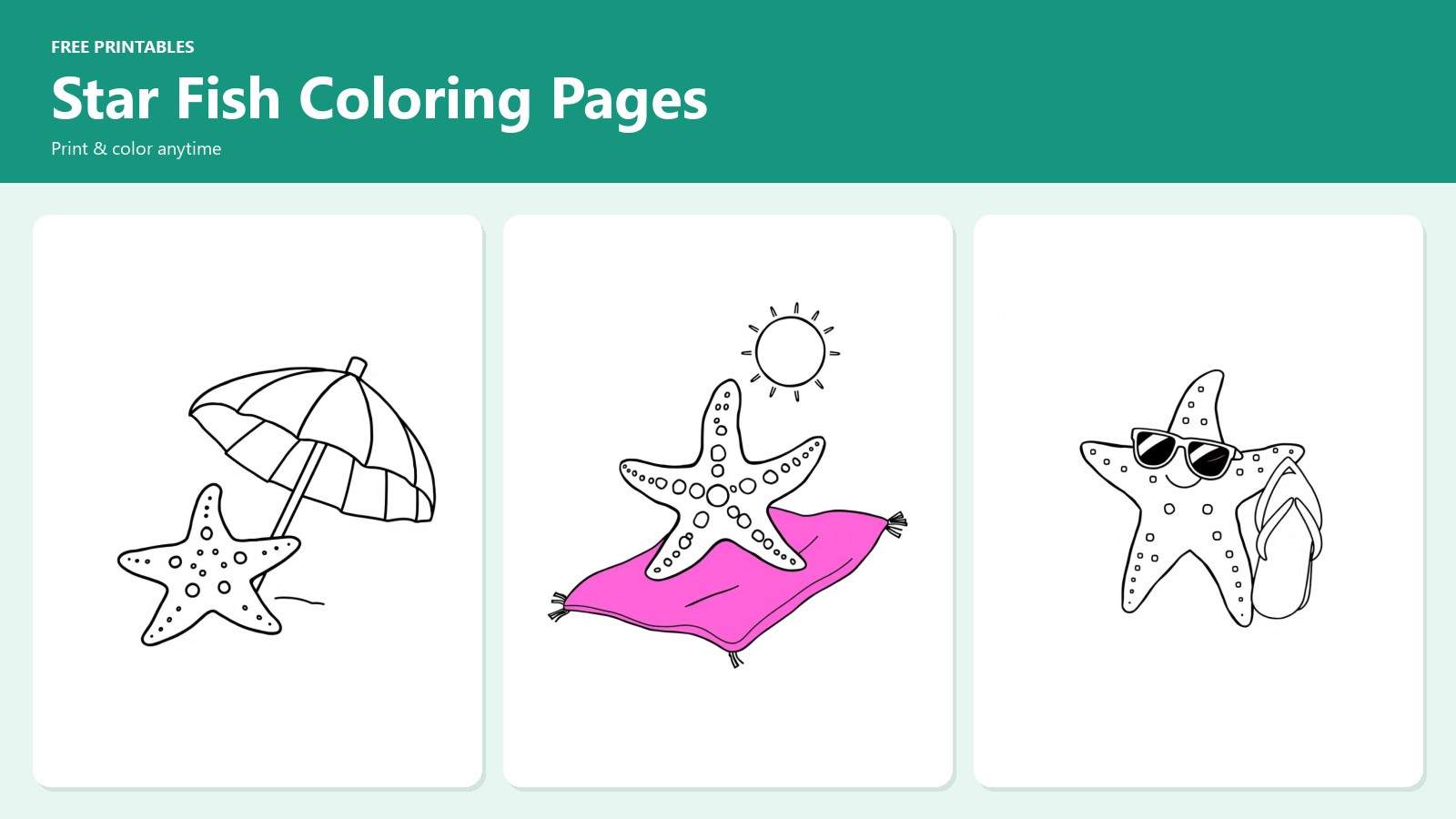 Star Fish Coloring Pages