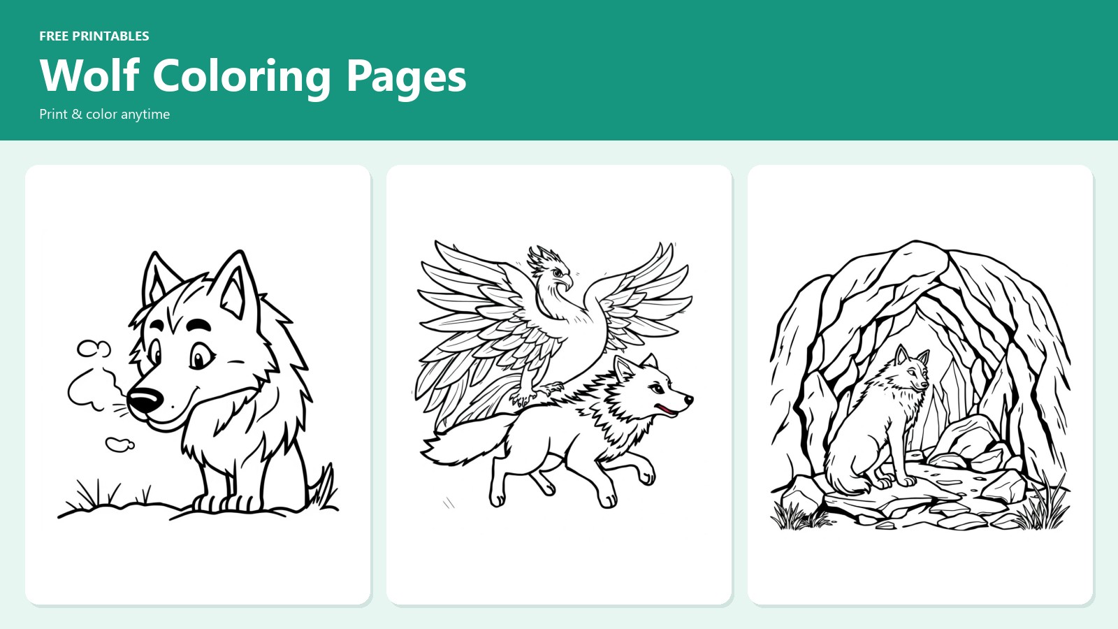 Wolf Coloring Pages
