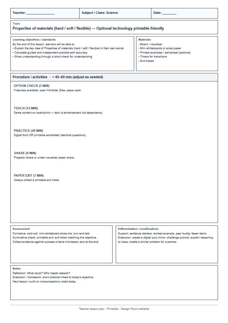 Lesson Plan 38: Optional technology printable-friendly