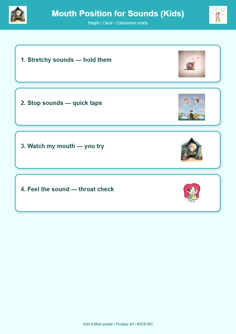 Mouth Position for Sounds (Kids)