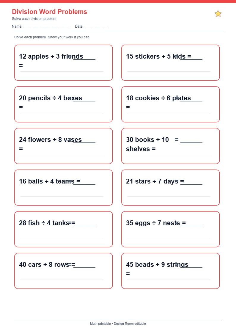 Division Word Problems