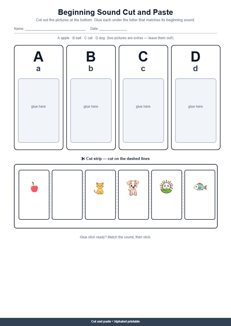 Beginning Sound Cut and Paste